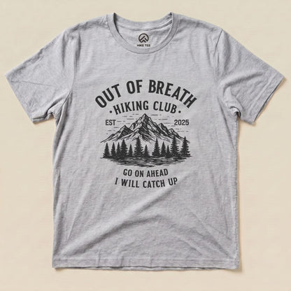 Hike Tee T-Shirt Athletic Heather / S Out of Breath Mountains Shirt