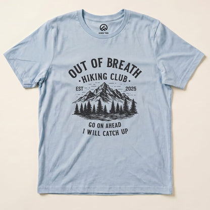 Hike Tee T-Shirt Baby Blue / S Out of Breath Mountains Shirt