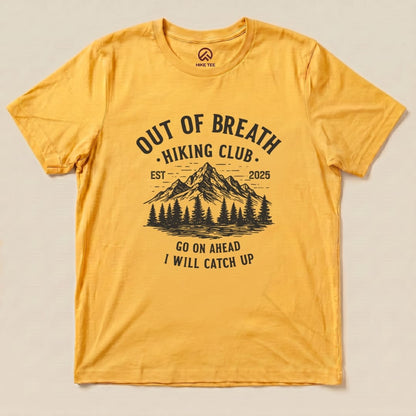 Hike Tee T-Shirt Gold / S Out of Breath Mountains Shirt