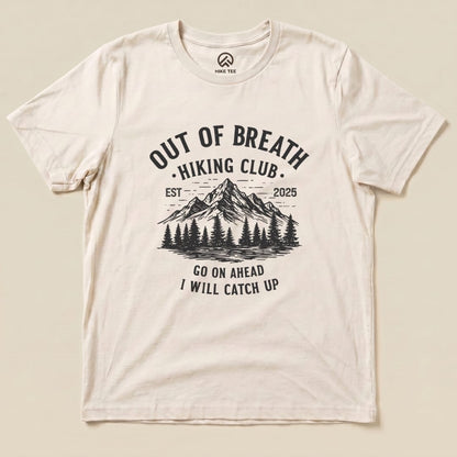 Hike Tee T-Shirt Natural / S Out of Breath Mountains Shirt