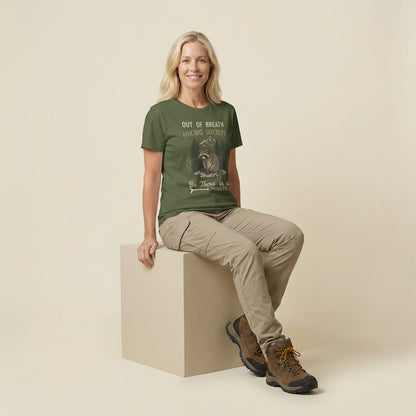 Hike Tee T-Shirt Out of Breath Raccoon Funny Shirt