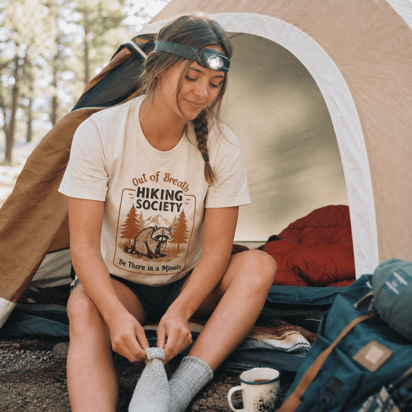 Out of Breath Raccoon Shirt