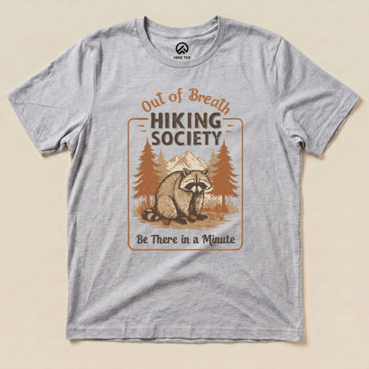 Hike Tee T-Shirt Athletic Heather / S Out of Breath Raccoon Shirt