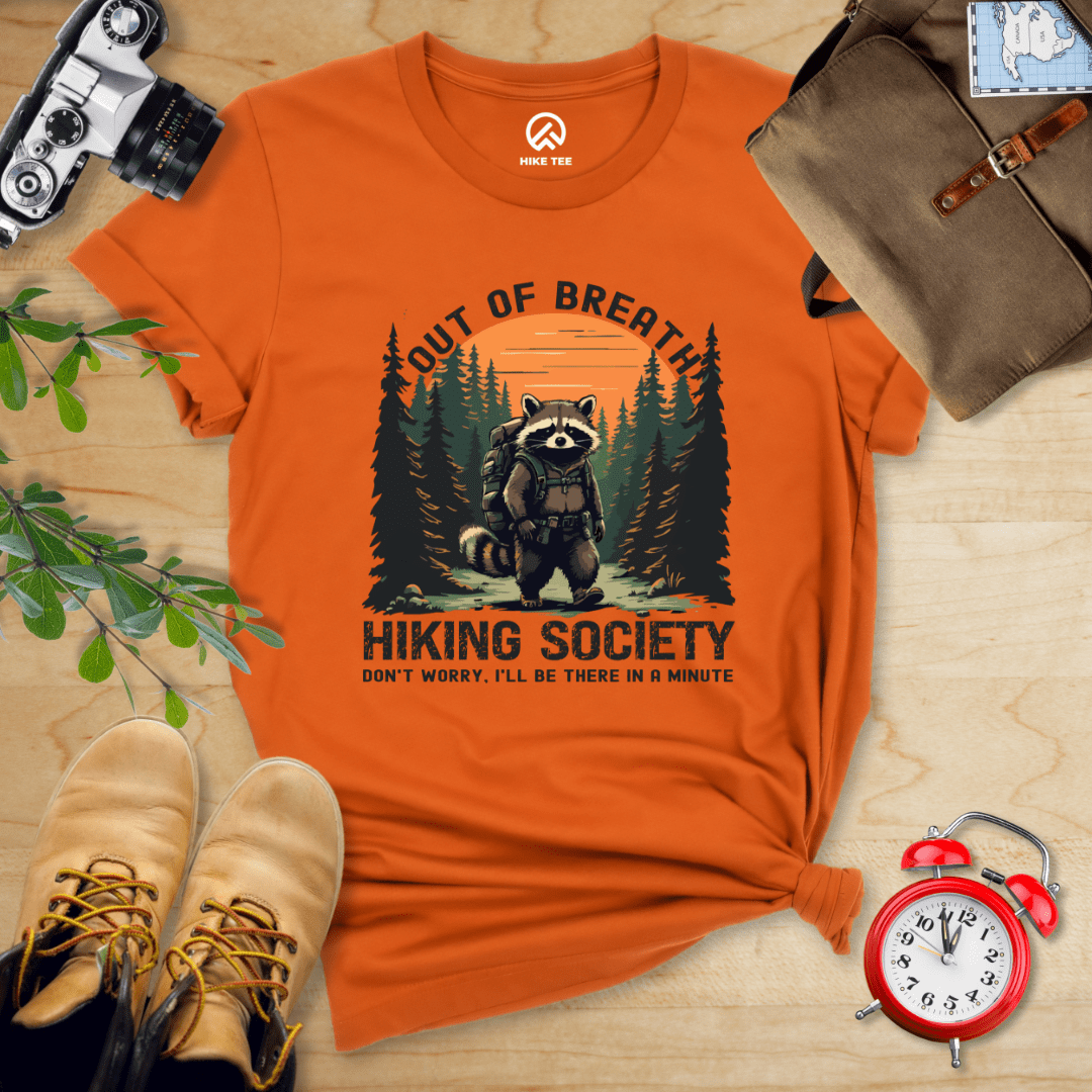 Hike Tee T-Shirt Autumn / S Out of Breath Raccoon Shirt