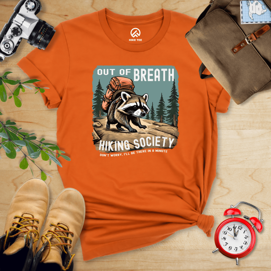 Hike Tee T-Shirt Autumn / S Out of Breath Raccoon Shirt