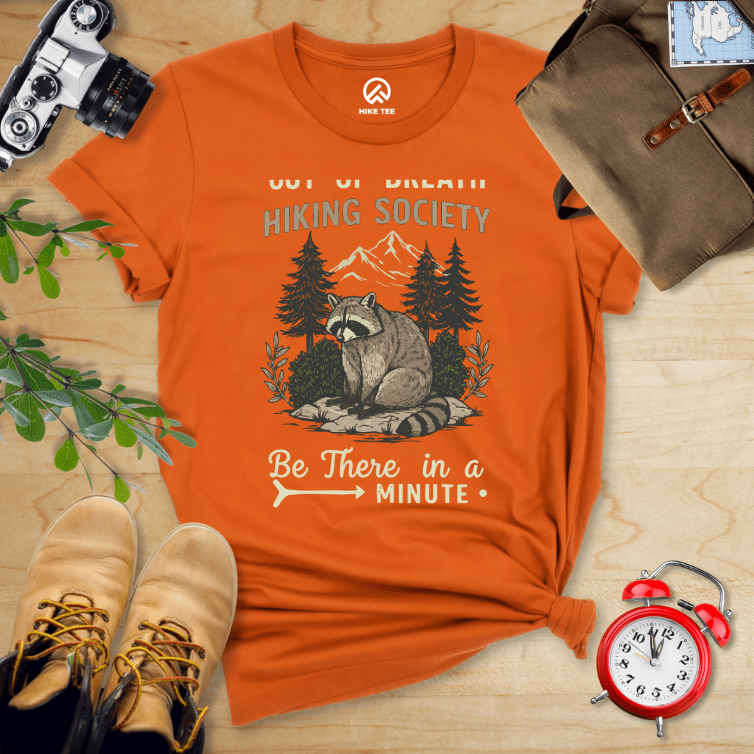 Hike Tee T-Shirt Autumn / S Out of Breath Raccoon Shirt