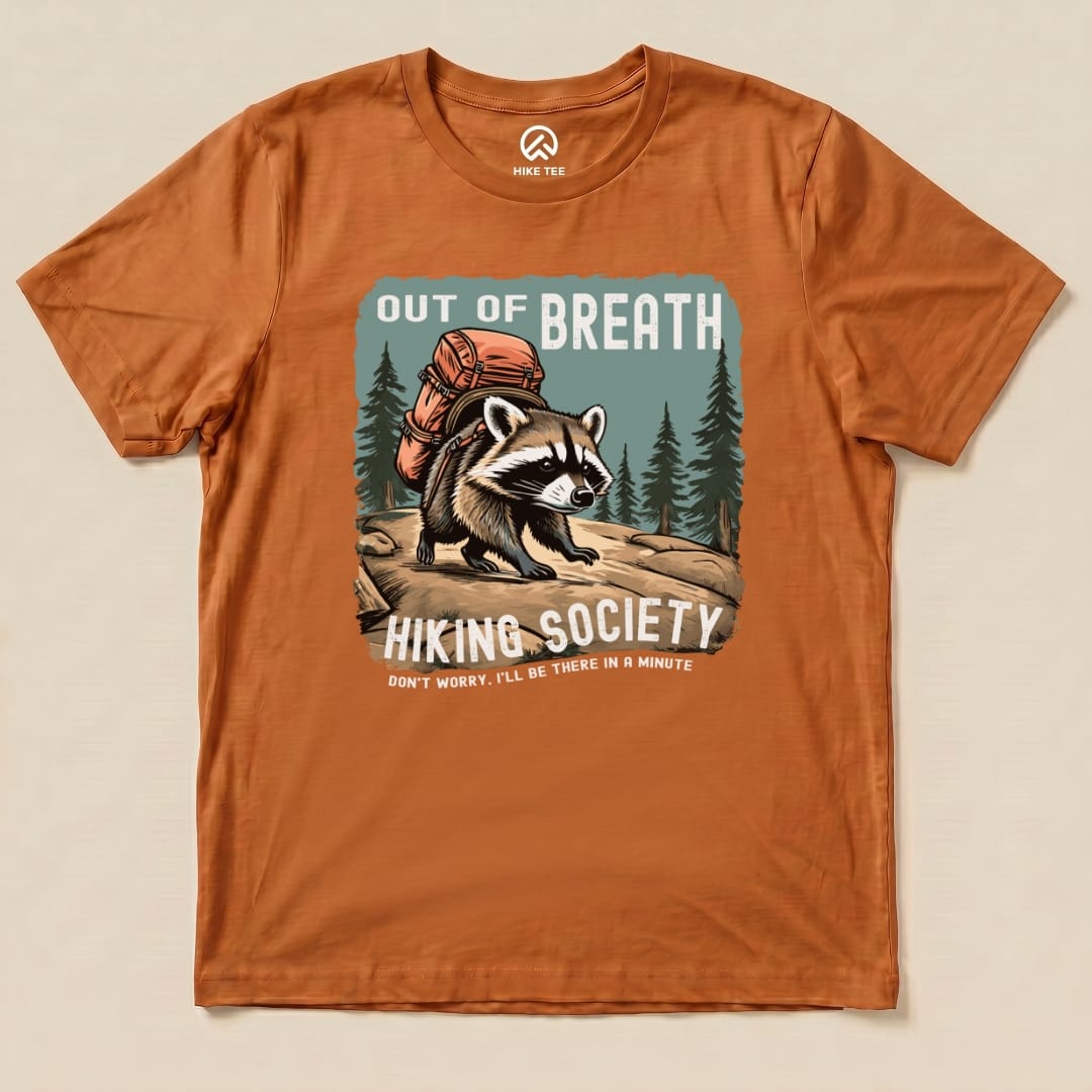 Out of Breath Raccoon Shirt Hike Tee T-Shirt Autumn / S