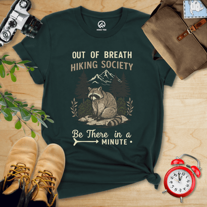 Hike Tee T-Shirt Forest / S Out of Breath Raccoon Shirt