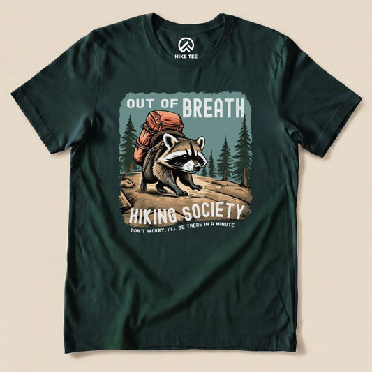 Out of Breath Raccoon Shirt Hike Tee T-Shirt Forest / S