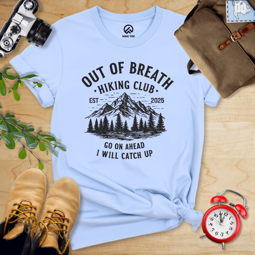 Hike Tee T-Shirt Baby Blue / S Out of Breath Shirt