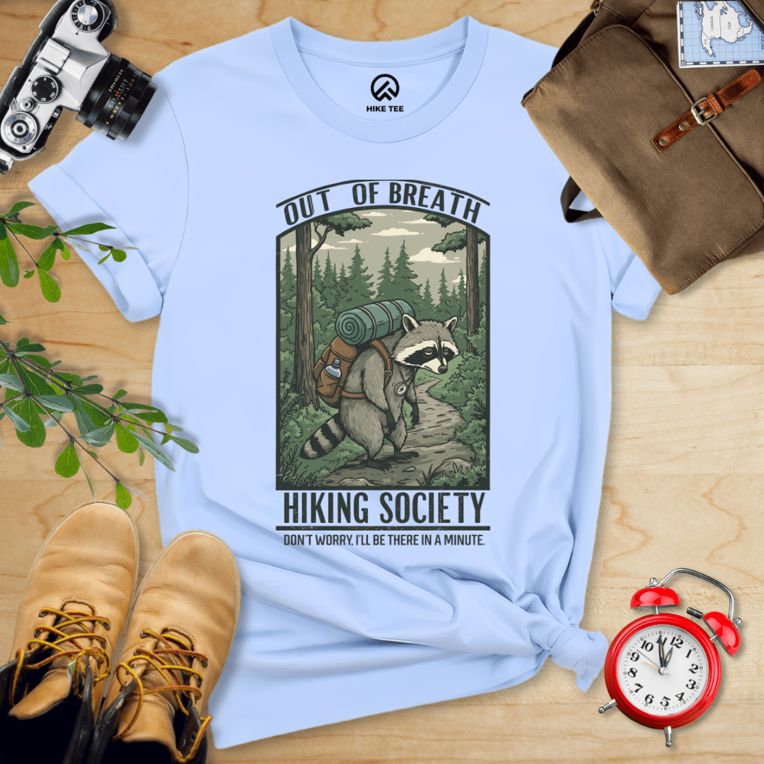 Hike Tee T-Shirt Baby Blue / S Out of Breath Shirt