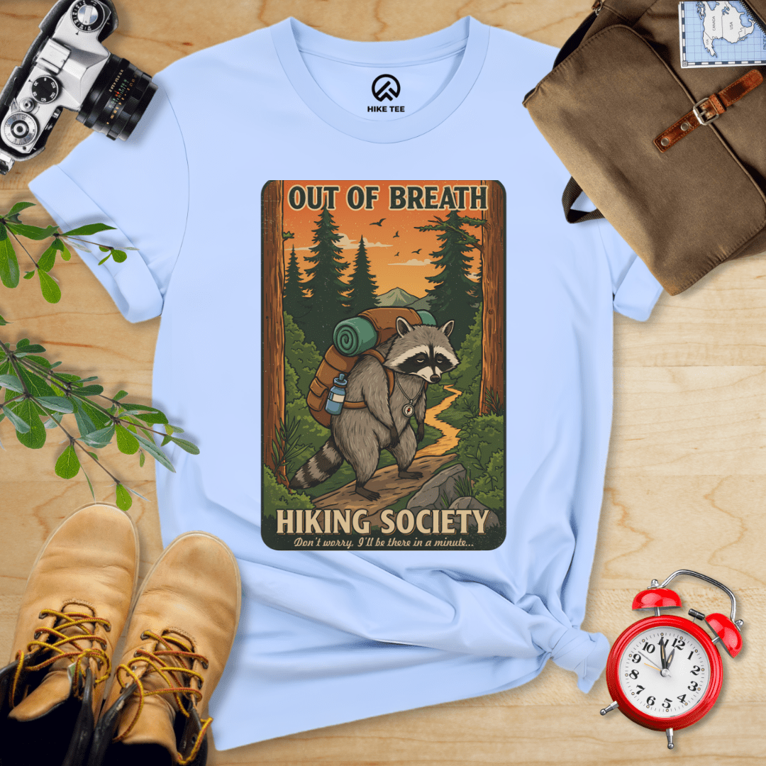 Hike Tee T-Shirt Baby Blue / S Out of Breath Shirt