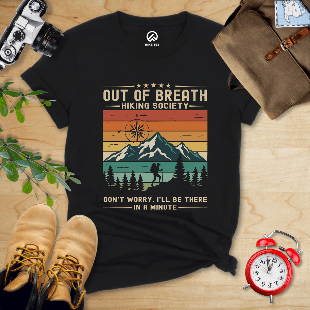 Hike Tee T-Shirt Black / S Out of Breath Shirt