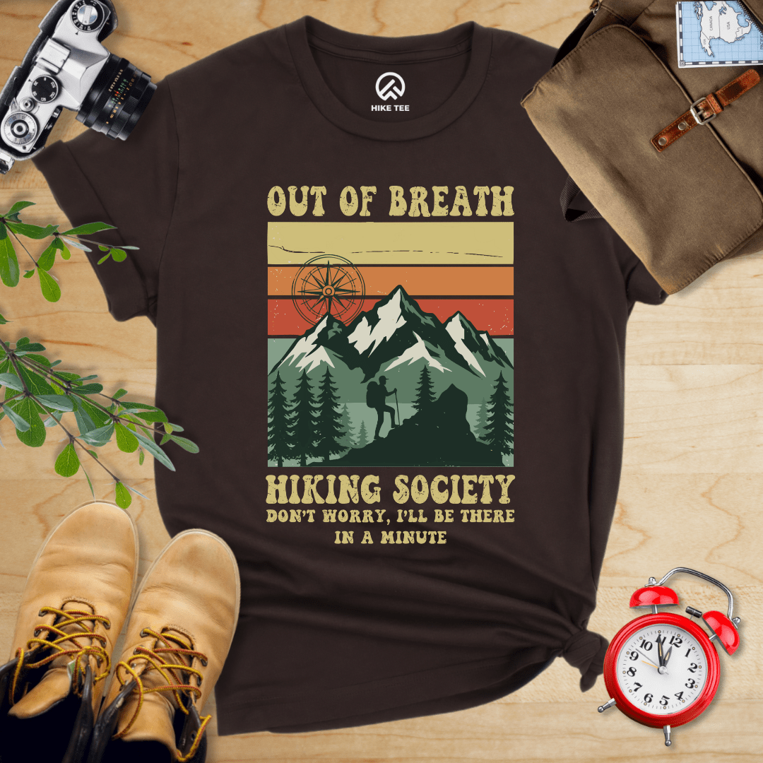 Hike Tee T-Shirt Brown / S Out Of Breath Shirt