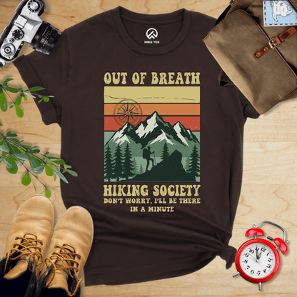 Hike Tee T-Shirt Brown / S Out Of Breath Shirt