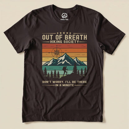 Hike Tee T-Shirt Brown / S Out of Breath Shirt