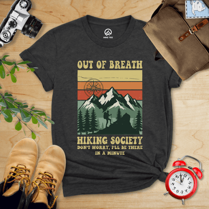 Hike Tee T-Shirt Dark Grey Heather / S Out Of Breath Shirt
