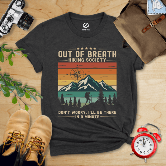 Hike Tee T-Shirt Dark Grey Heather / S Out of Breath Shirt