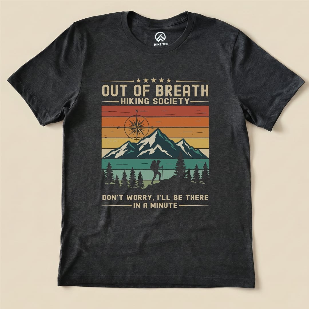 Hike Tee T-Shirt Dark Grey Heather / S Out of Breath Shirt
