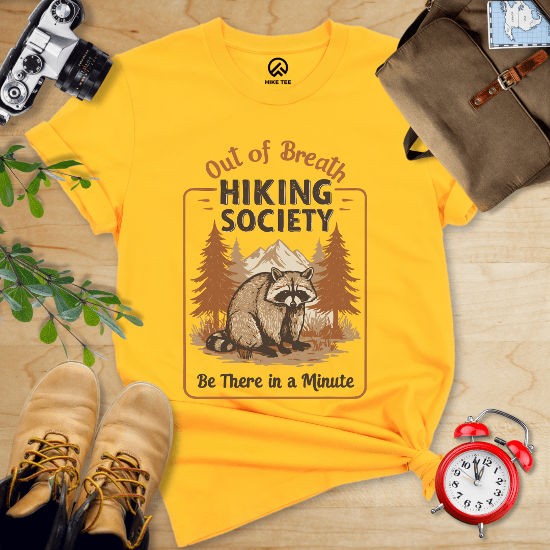 Hike Tee T-Shirt Gold / S Out of Breath Shirt