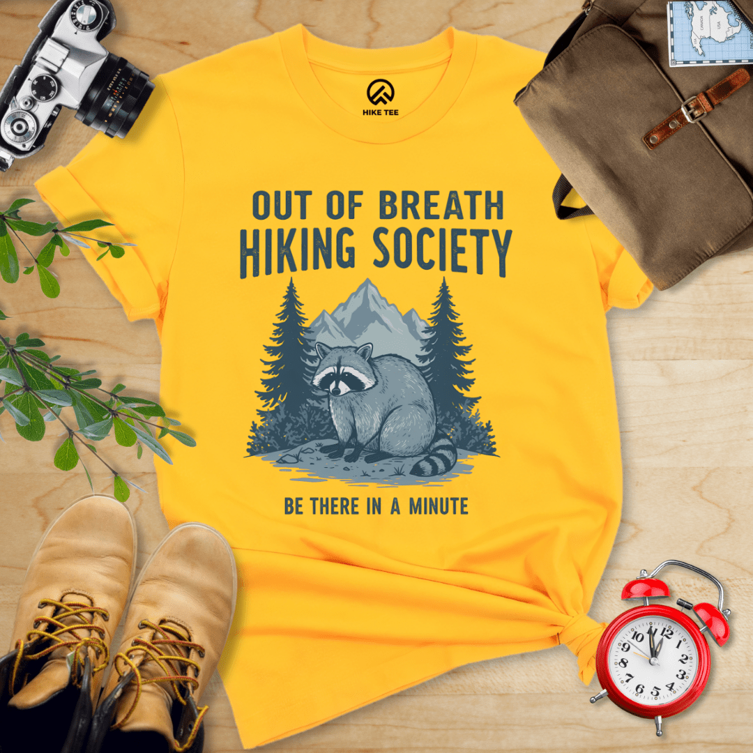 Hike Tee T-Shirt Gold / S Out Of Breath Shirt