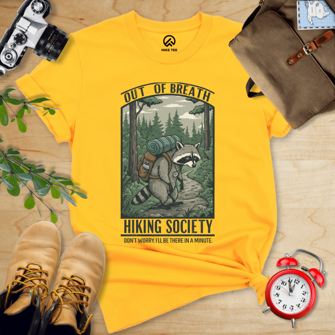Hike Tee T-Shirt Gold / S Out of Breath Shirt