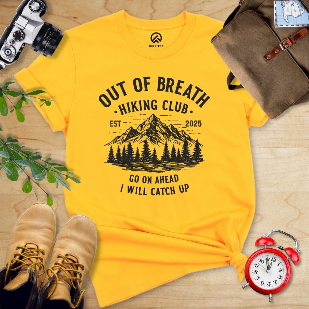 Printify T-Shirt Gold / S Out of Breath Shirt