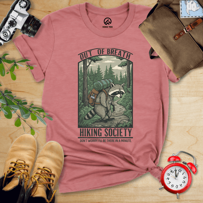 Hike Tee T-Shirt Heather Mauve / S Out of Breath Shirt