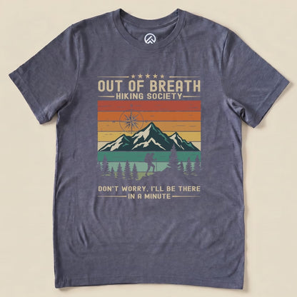 Hike Tee T-Shirt Heather Navy / S Out of Breath Shirt
