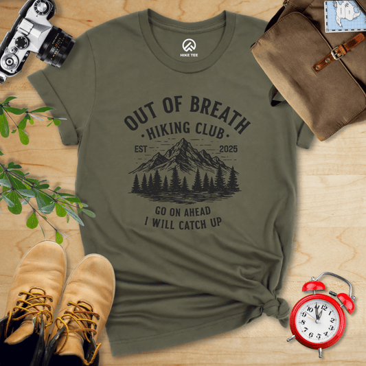 Hike Tee T-Shirt Military Green / S Out of Breath Shirt