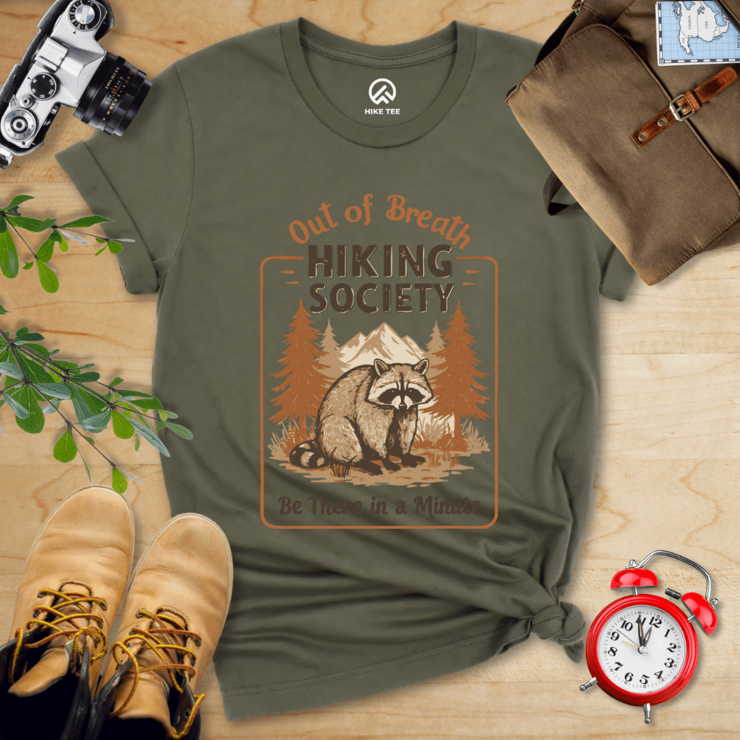 Hike Tee T-Shirt Military Green / S Out of Breath Shirt