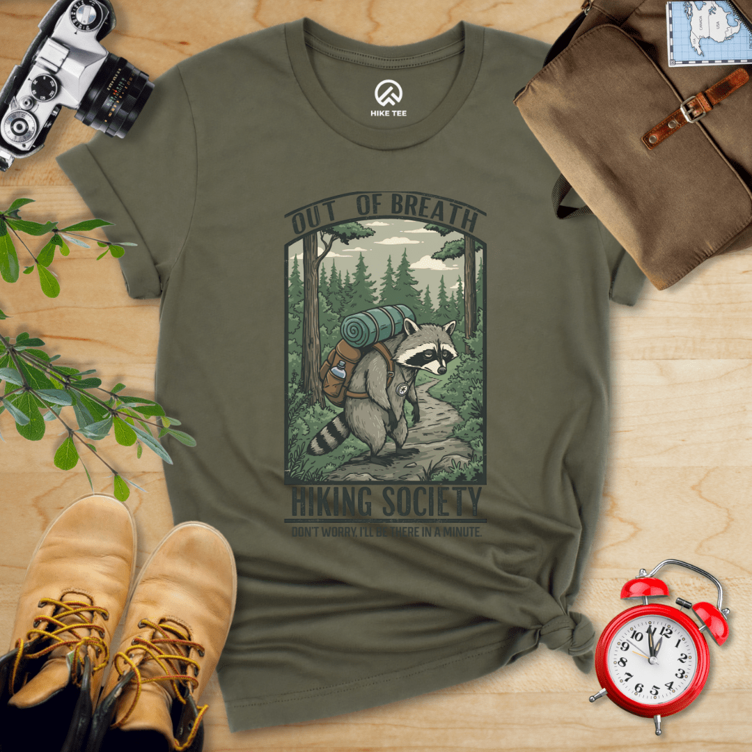 Hike Tee T-Shirt Military Green / S Out of Breath Shirt