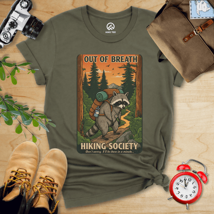 Hike Tee T-Shirt Military Green / S Out of Breath Shirt