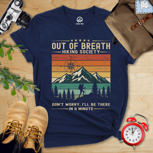 Hike Tee T-Shirt Navy / S Out of Breath Shirt