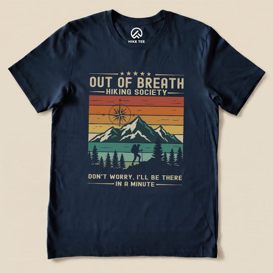 Hike Tee T-Shirt Navy / S Out of Breath Shirt