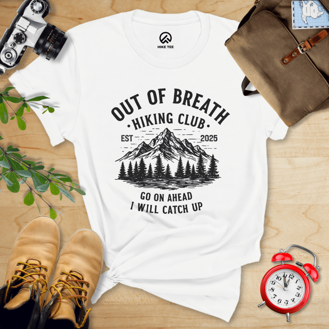 Hike Tee T-Shirt White / S Out of Breath Shirt