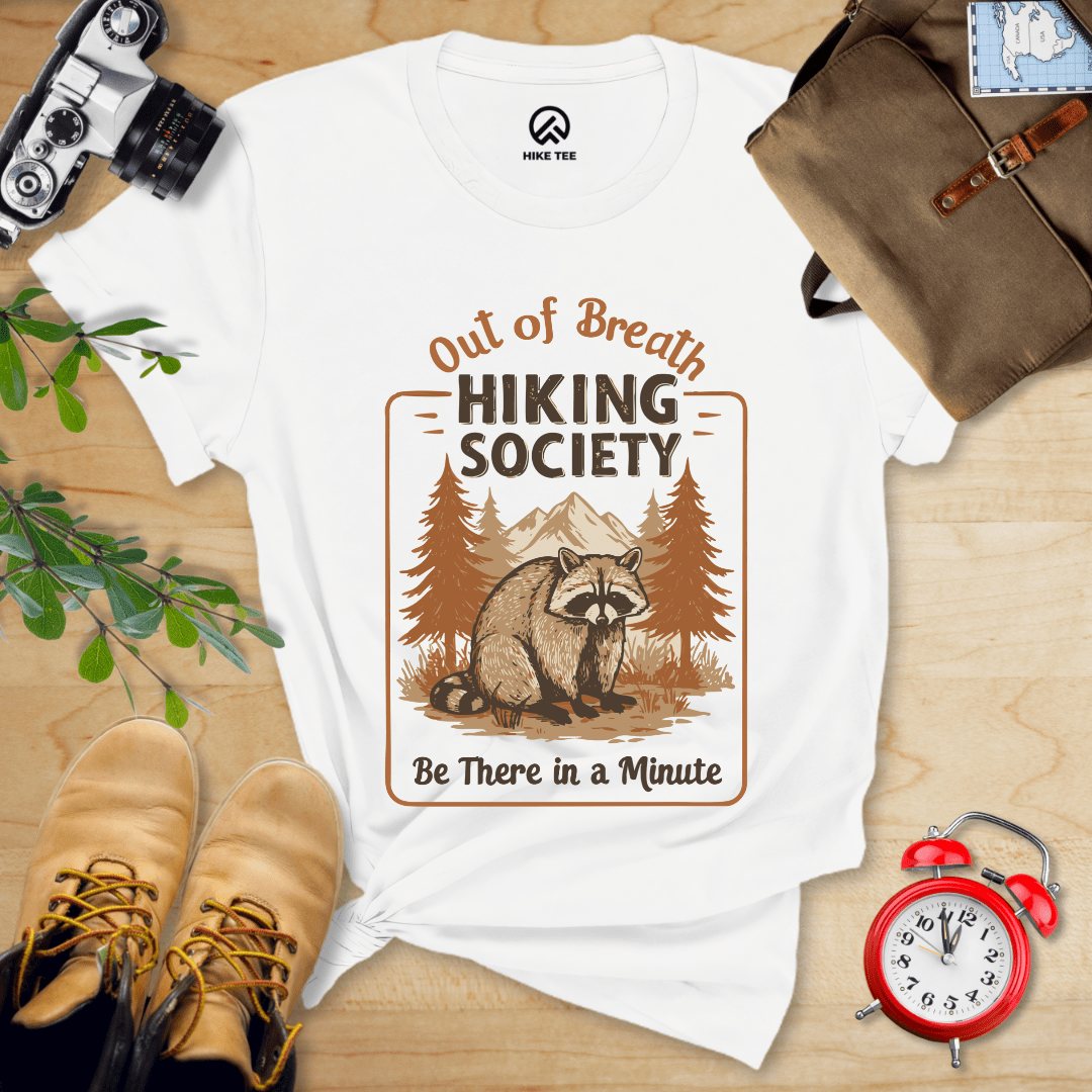 Hike Tee T-Shirt White / S Out of Breath Shirt