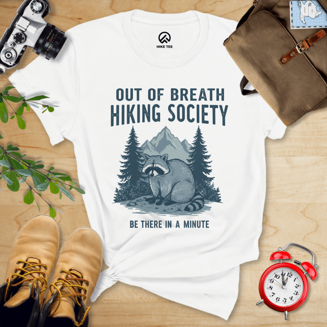Hike Tee T-Shirt White / S Out Of Breath Shirt