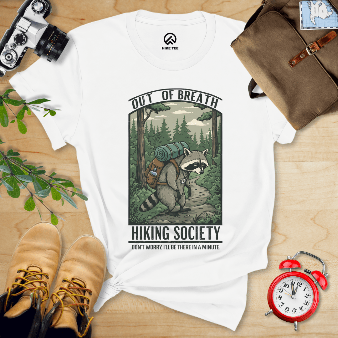 Hike Tee T-Shirt White / S Out of Breath Shirt