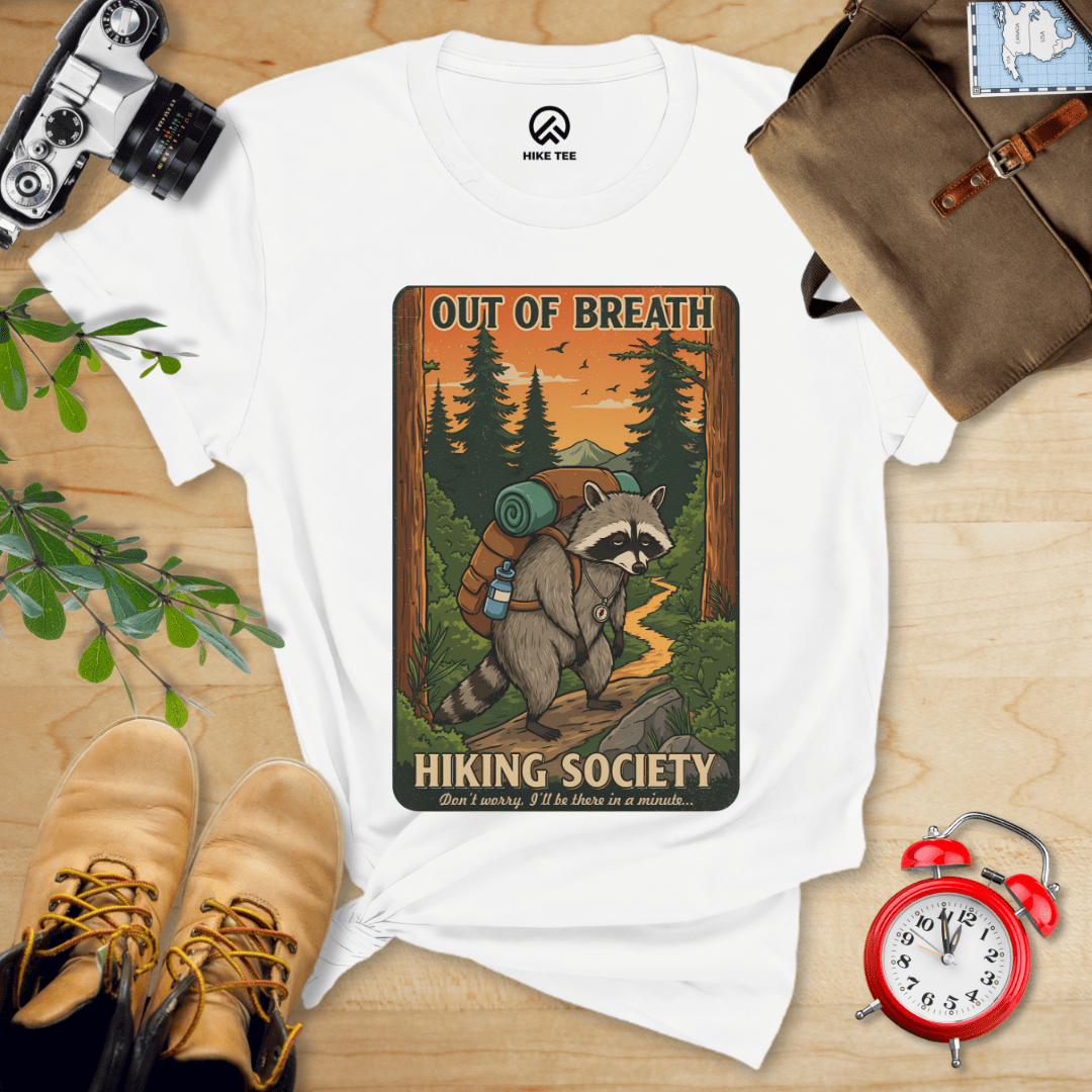 Hike Tee T-Shirt White / S Out of Breath Shirt