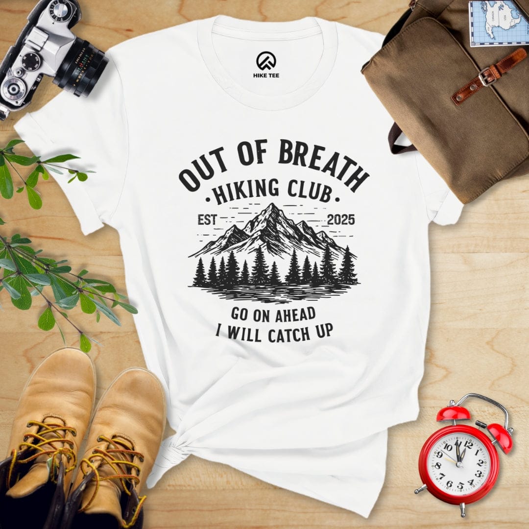 Printify T-Shirt White / S Out of Breath Shirt