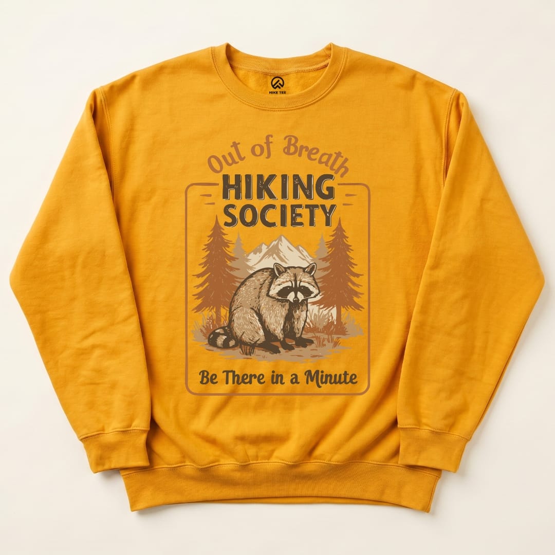 Out of Breath Sweatshirt Hike Tee Sweatshirt Gold / S