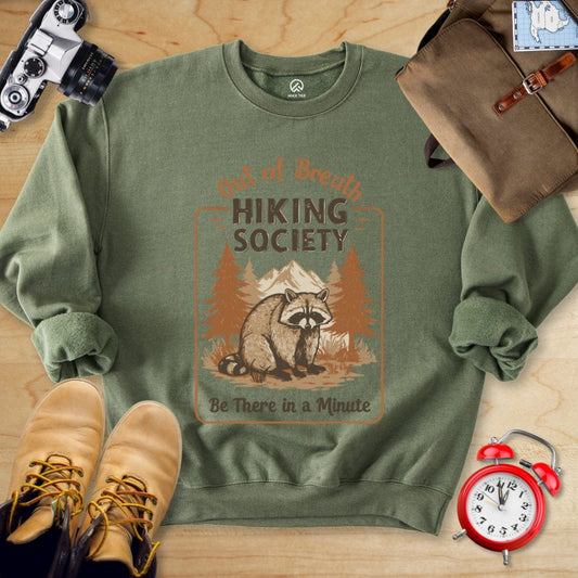 Hike Tee Sweatshirt Military Green / S Out of Breath Sweatshirt