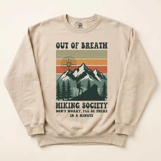 Out of Breath Sweatshirt Hike Tee Sweatshirt Sand / S