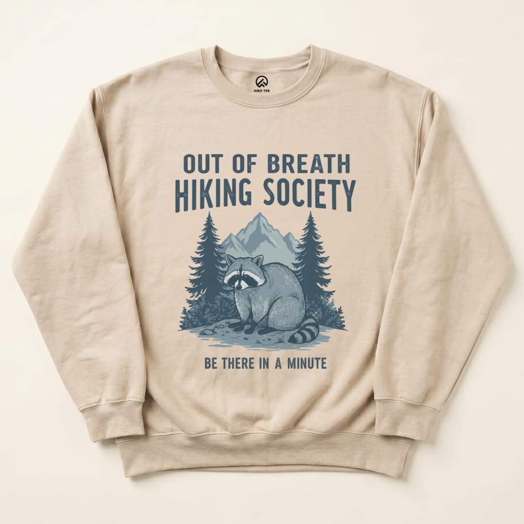 Out Of Breath Sweatshirt Hike Tee Sweatshirt Sand / S