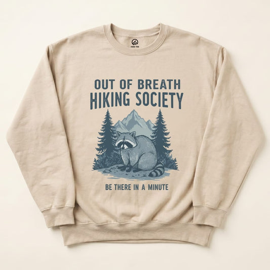 Out Of Breath Sweatshirt Hike Tee Sweatshirt Sand / S