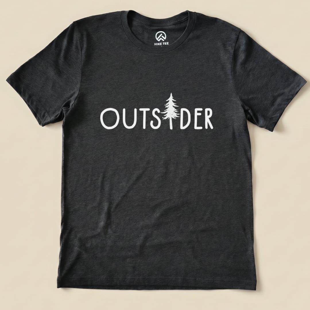 Outs!der Shirt Hike Tee T-Shirt Dark Grey Heather / S