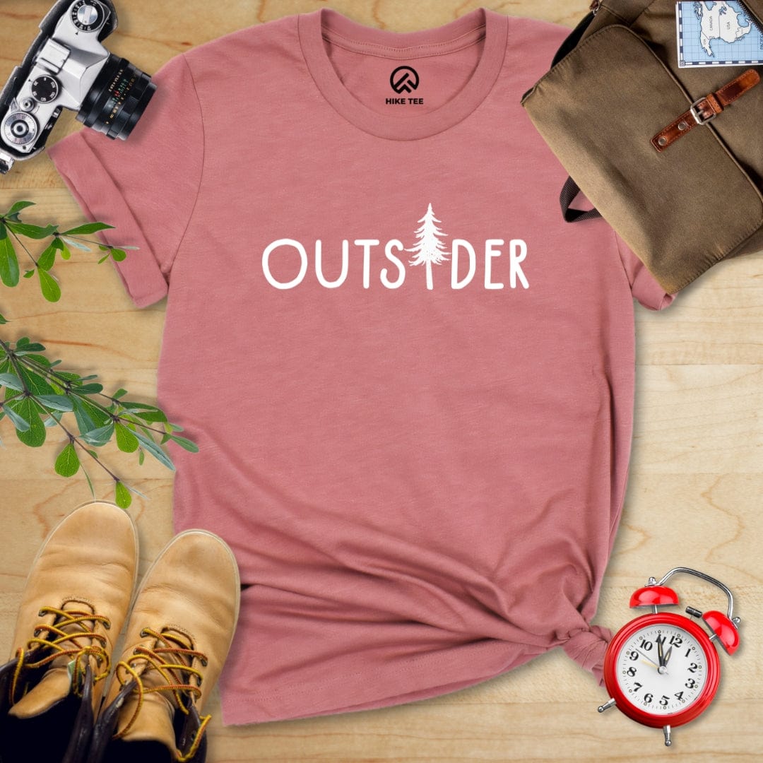 Hike Tee T-Shirt Heather Mauve / S Outs!der Shirt