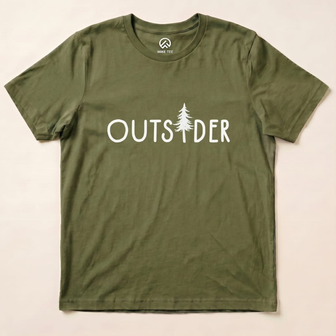 Outs!der Shirt Hike Tee T-Shirt Military Green / S