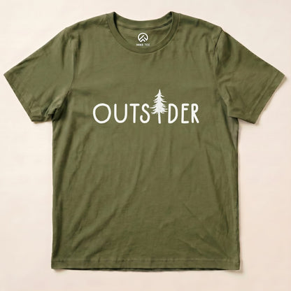 Outs!der Shirt Hike Tee T-Shirt Military Green / S